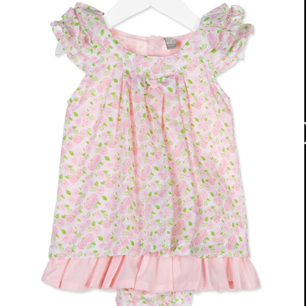 Floral Layered Dress with Bloomies